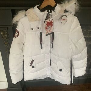 CANADA White Medium Winter Jacket